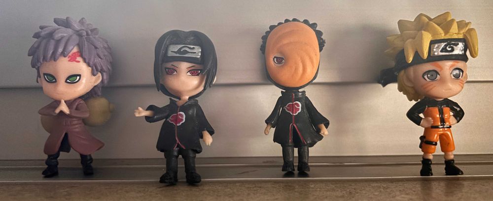 Pack com 4 Bonecos de Naruto