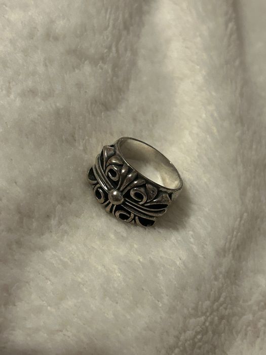 Pierścionek ”chrome hearts” rozmiar 9 srebrny