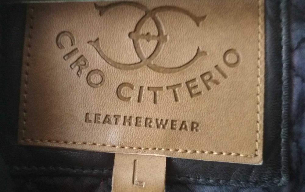 Мужская кожаная куртка Ciro Citterio размер L