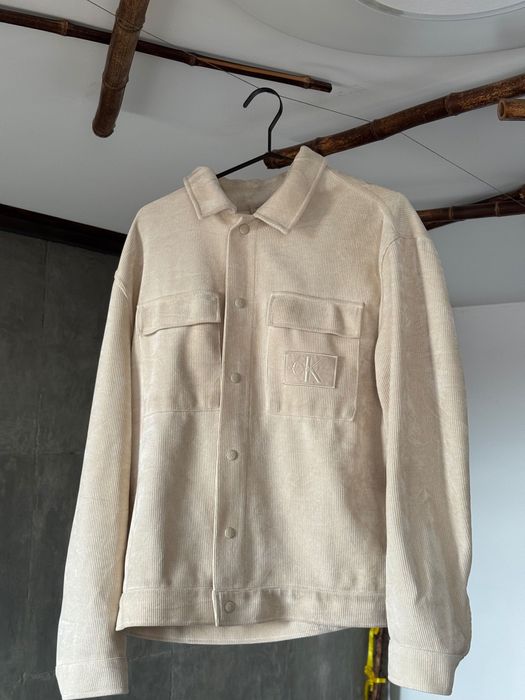 Вельветова бежева сорочка Calvin Klein CORDUROY OVERSHIRT