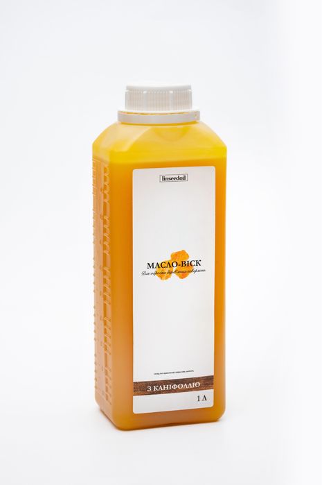 Лляна олія з воском та каніфоллю / масло с канифолью для дерева, 5 л