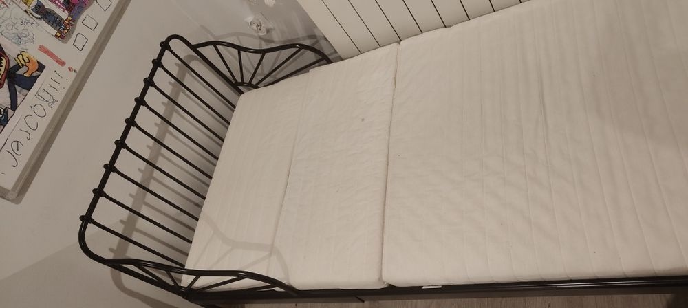 Łóżko Ikea Minnen czarne