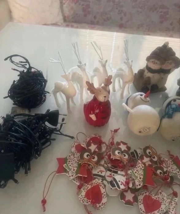 Dekoracje ozdoby świąteczne zestaw