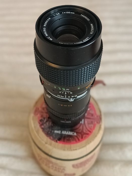 Obiektyw Minolta MC Macro Rokkor 100mm f/3.5 | Legendarna ostrość! 1:1