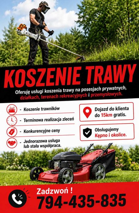 Koszenie trawy / Szybkie terminy