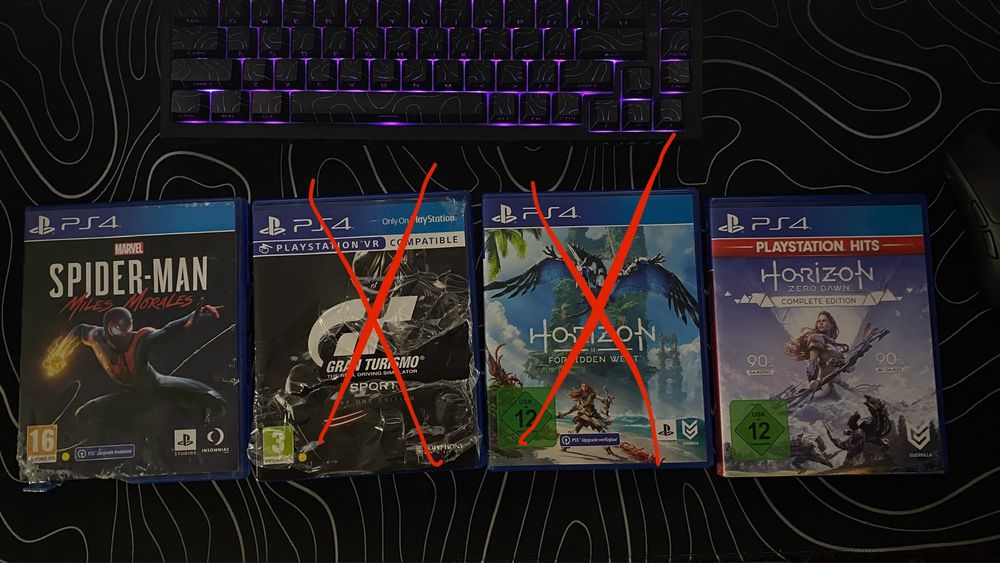 игровые диски на PS4 4шт.
