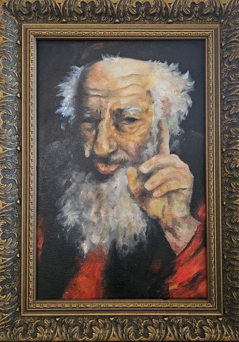 Картина маслом еврей