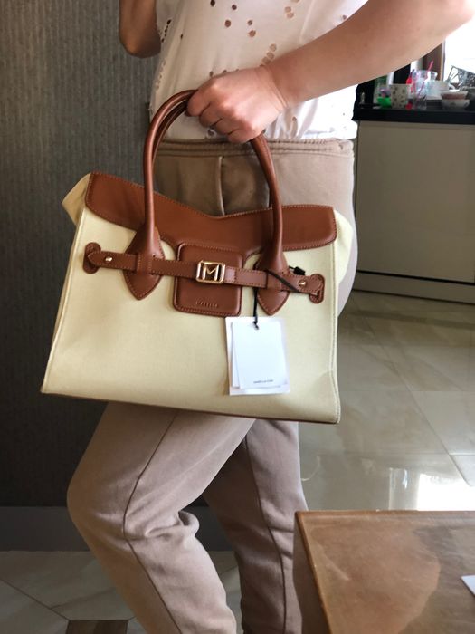 Marella torebka nowa beż camel  z papierową metką okazja