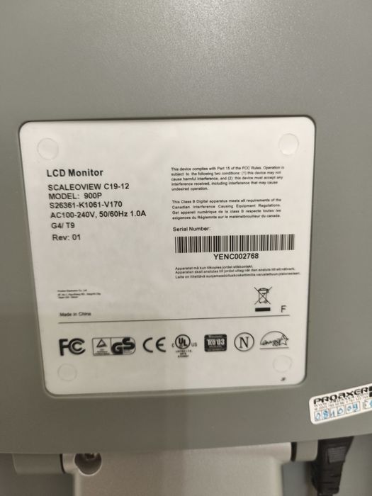Monitor z wejściem VGA