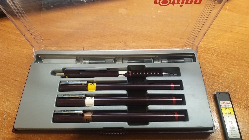 Rapitograf Rotring  0,25  0,35  i   0,50