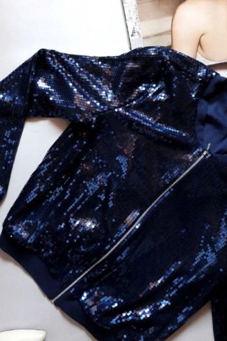 Бомбер пайетки H&M на девушку/подростка