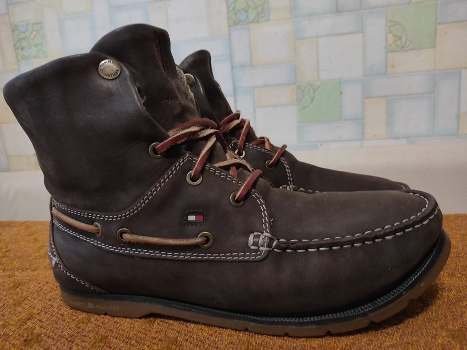 Ботинки зимние "TOMMY HILFIGER", 100 %оригинал, нат. кожа, р. 42