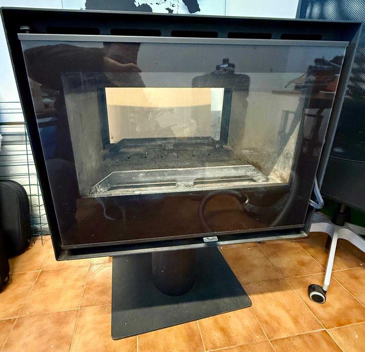 Salamandra a Lenha Safira Flex 700 Style Dupla Face SOLRAK