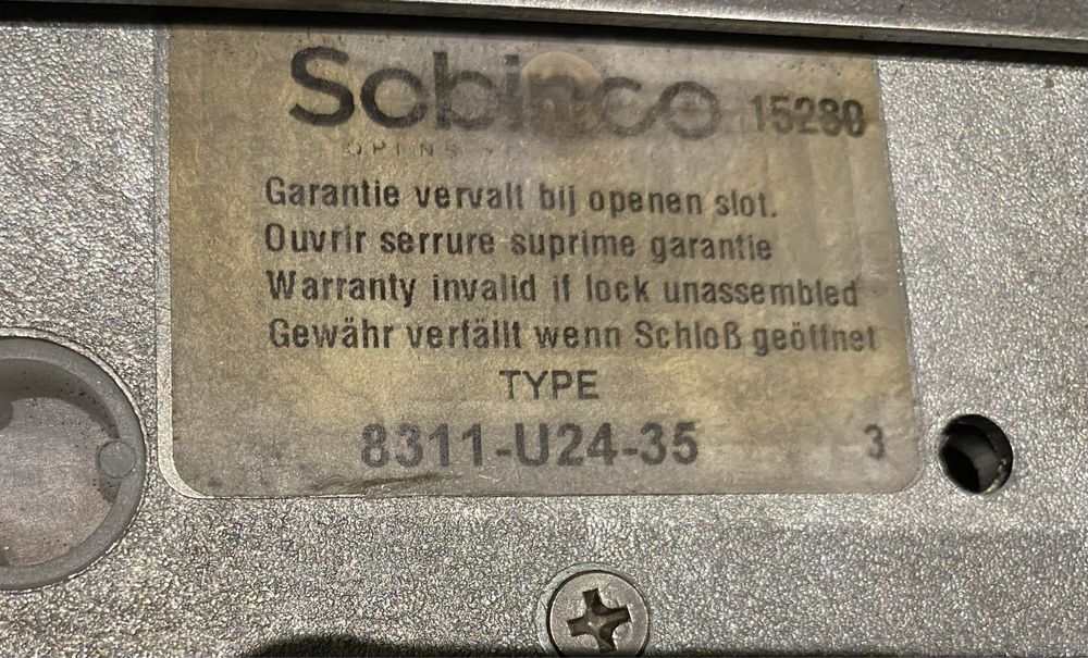 Zamek drzwiowy Sobinco 8311-U24-35