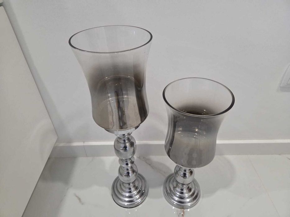 Castiçais Prateados