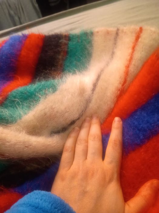 Koc 100% moher wełna