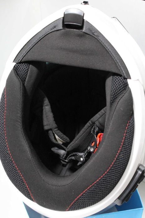 Мотошолом Білий SENA Outrush R SP85 Bluetooth XL-60см