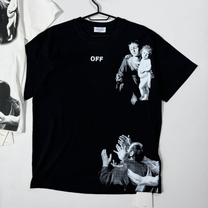 Футболка Off White Mary S-XL оверсайз тишка офф вайт мария футба