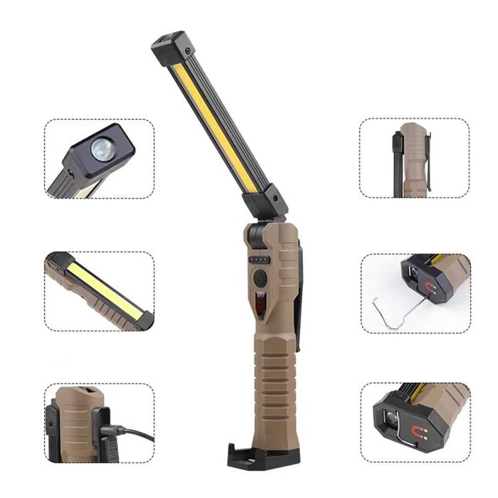 Luz de Trabalho c/ Base Magnética