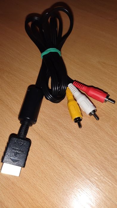 kabel AV playstation 1 2 3 ps one PS2 chinch cinch konsola Sony psx
30