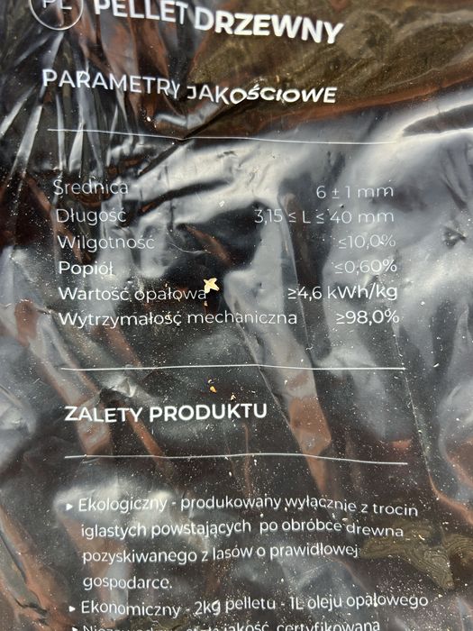 Pellet drzewny en plus A1 din plus
