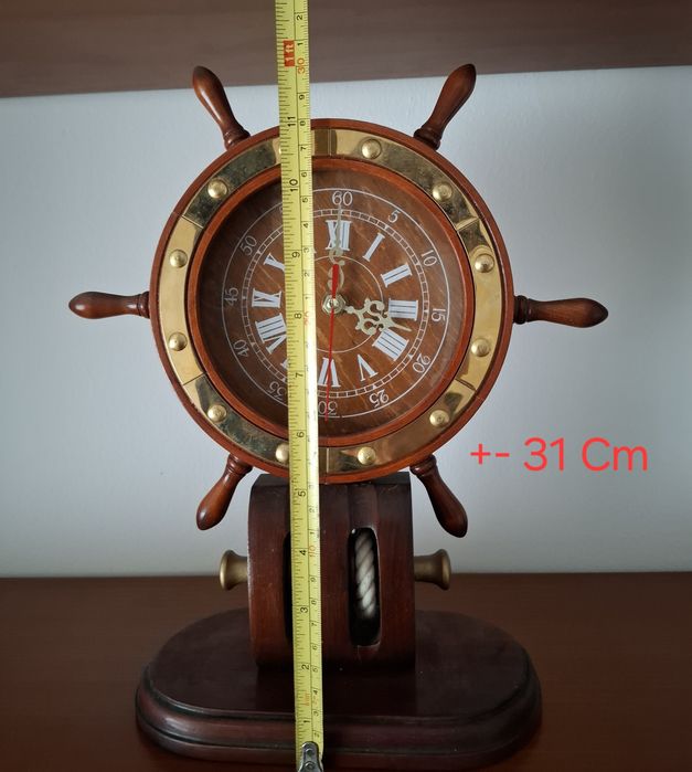 Relógio leme de veleiro barco