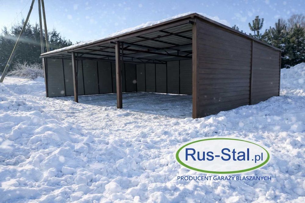 Garaż blaszany garaż blaszak garaże 9x6 6x6 7x5  premium profil okazja rus-stal