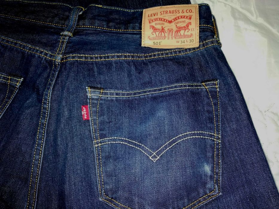 Джинси LEVIS 501 W34 L30 made in Egypt