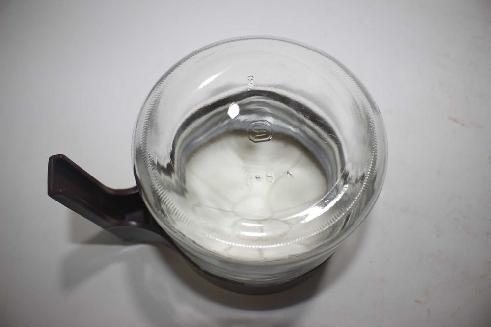 Antigo jarro TODDY - Frasco de vidro - Tampa e pega em Baquelite