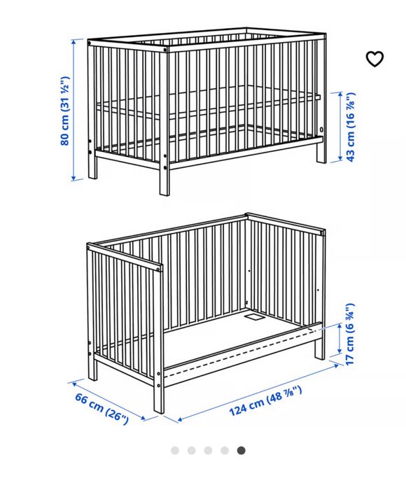 Cama grades Ikea com colchão