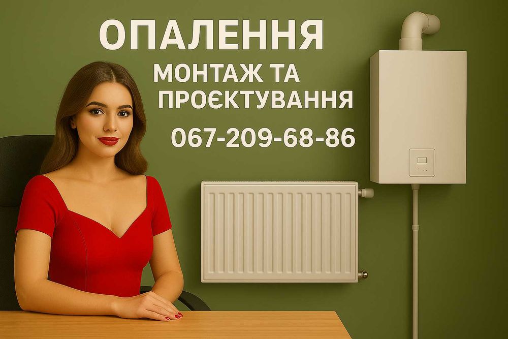 Опалення, водопостачання – монтаж, проєктування, сервіс | Київ і обл.