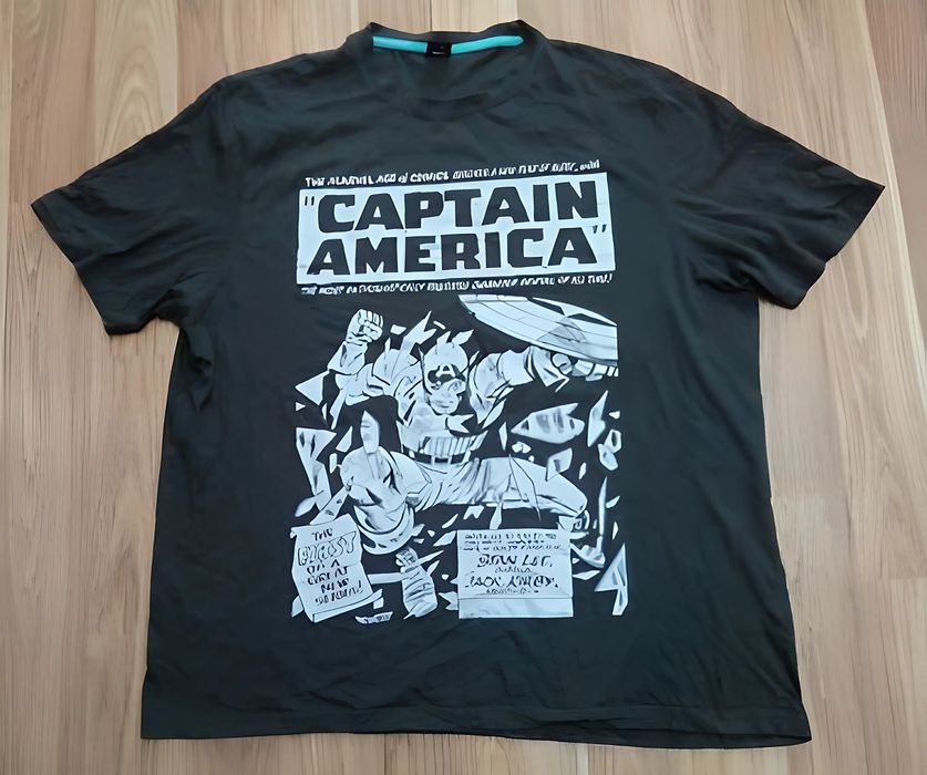 Captain America Marvel Марвел Капітан Америка футболка коллекційна