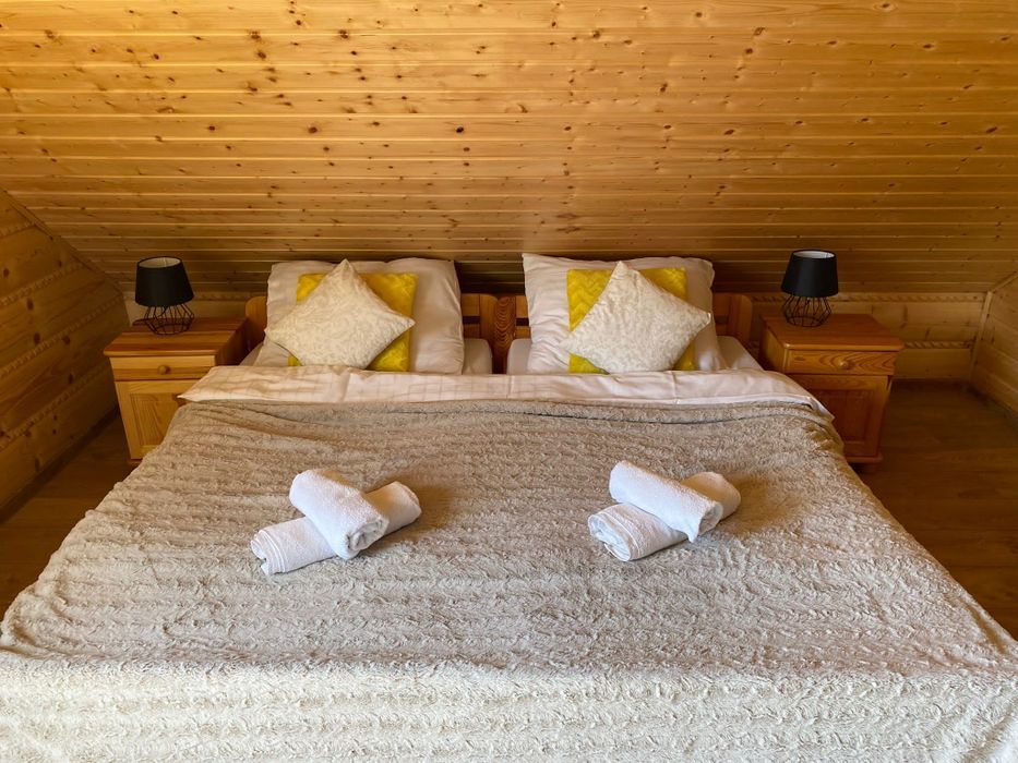 Bieszczady domek z bania, jacuzzi kominek Majówka  w Bieszczadac
