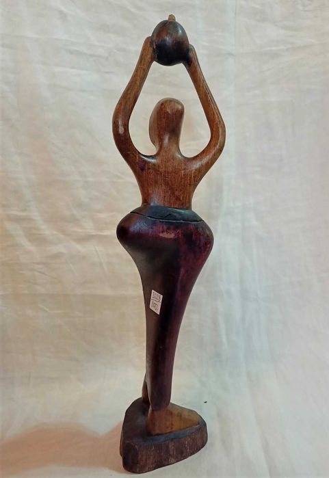 Escultura Madeira Mulher Africana