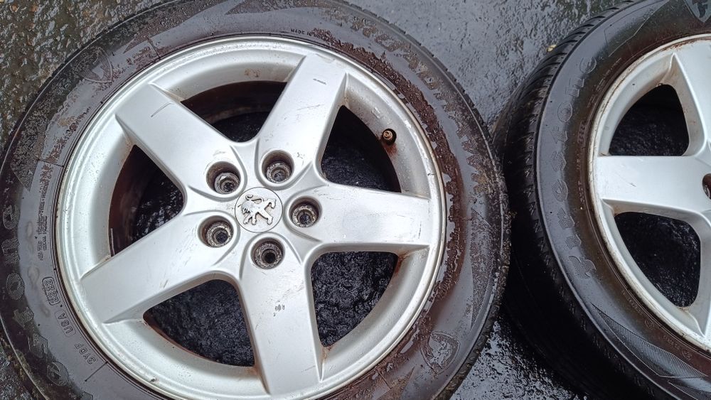 Комплект коліс титани легкосплавні з гумою Пежо 308t9 5*108 R16