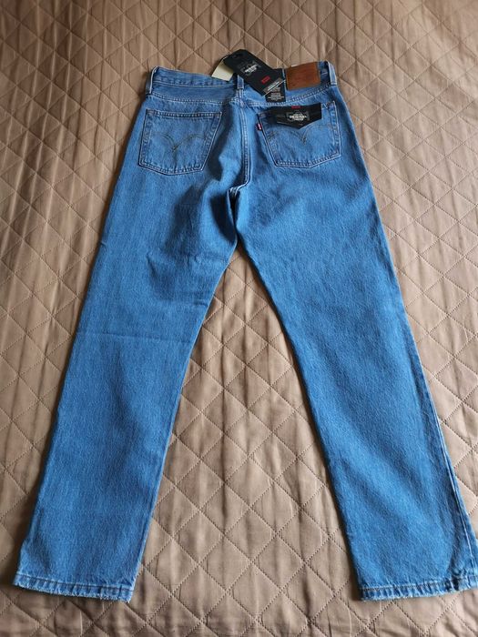 Spodnie jeansy Levi's 501 W28 L28 niebieskie denim nowe oryginalne