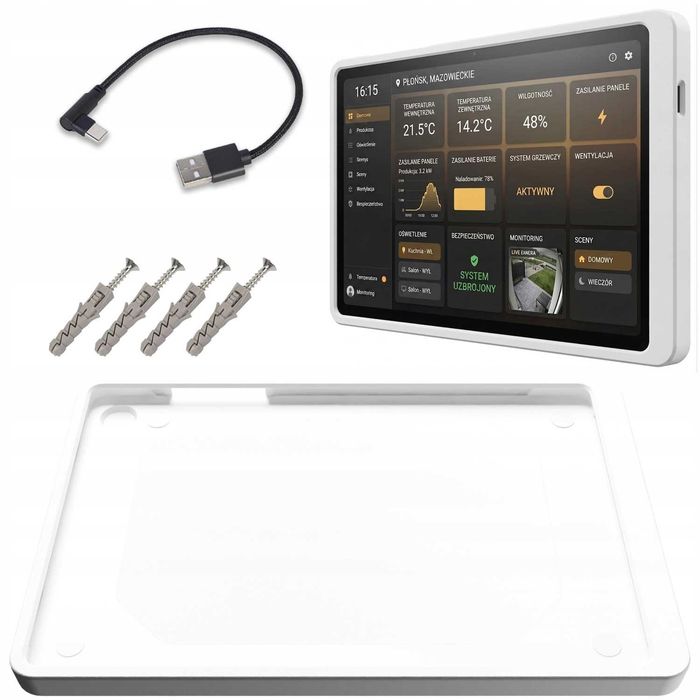 Ramka na tablet Samsung S10 LITE USB-C GENERACJA 2.0 (BIAŁA)