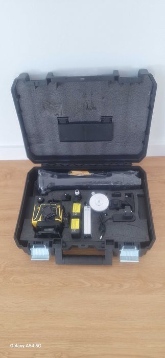 Nível Laser 16 Linhas 4D com 2 Baterias cabeças rotativas Tripé autonivelante pladur teto mosaico pedreiro pavimento chão azulejo parede íman