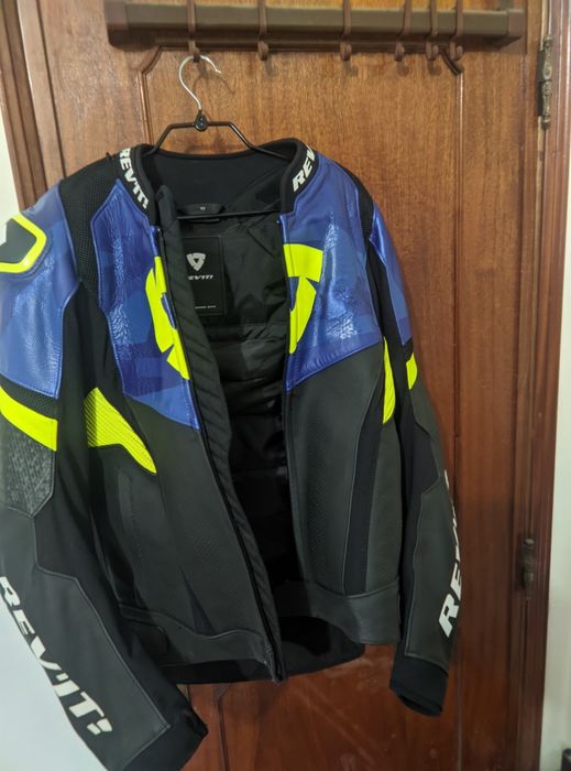 Casaco REV'IT HYPERSPEED PRO Cor Preto/ Azul