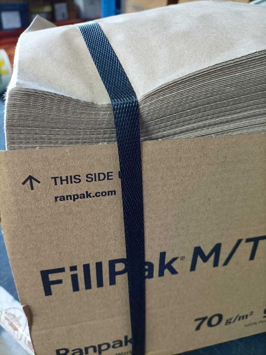 Embalamento - Enchimento de papel, dispensador para caixas compactas