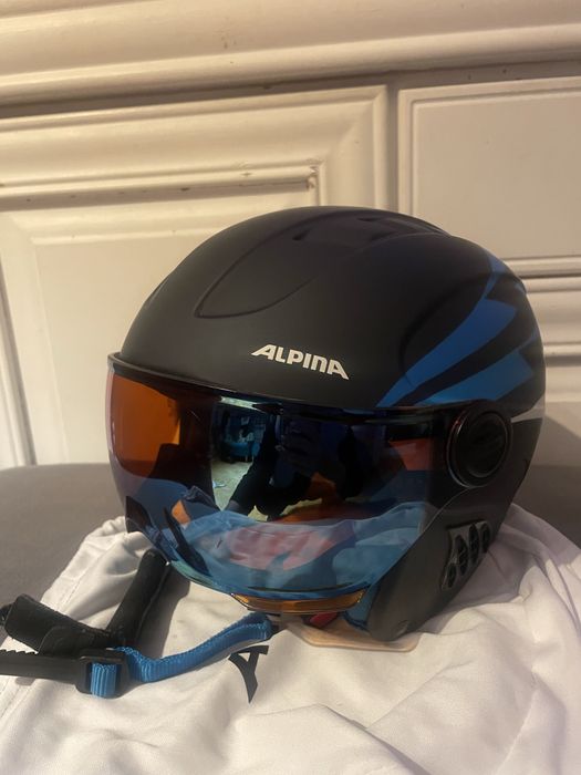 Kask narciarski z szybą Alpina. Rozm xs