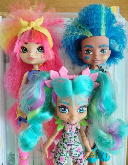 Lalki zestaw 3 szt. Cave Club, Mattel + Entanchimals