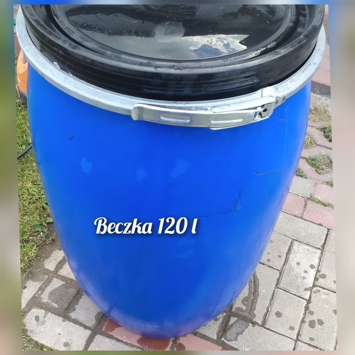 Sprzedam czyste beczki 120 l niska beczka