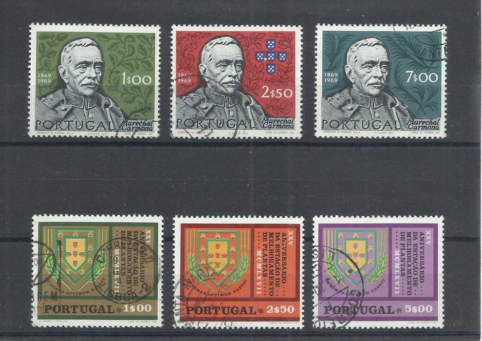 Selos portugueses – Ano incompleto de 1970, 27 selos usados