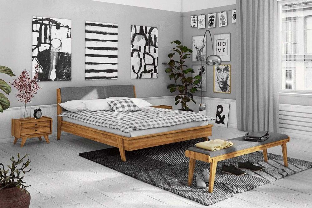 Łóżko z drewna litego marki TheBEDS 120x190 cm.