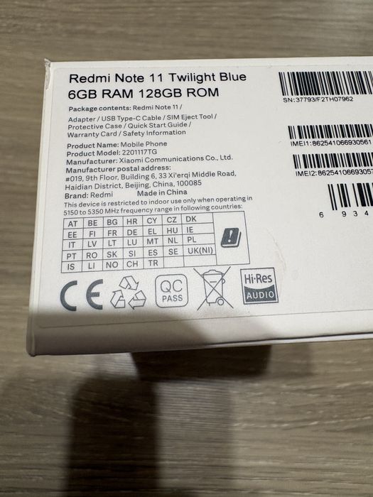 Xiaomi Redmi Note 11 Stan idealny Siedlce