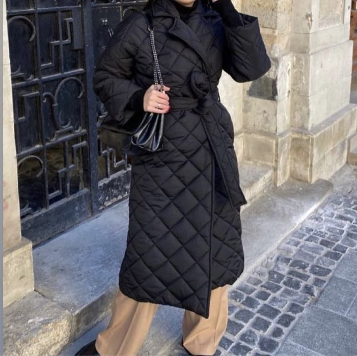 Стьобане пальто с/м