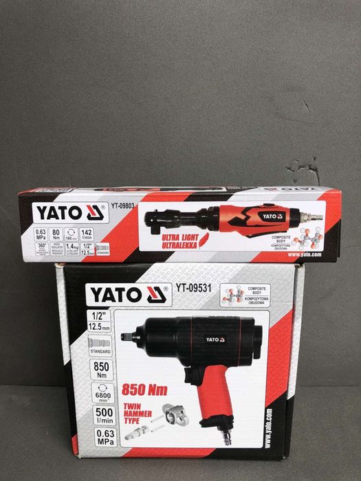 Трещотка Yato YT-09803 - 1250/Пневматический гайковерт yt-09531 -2595