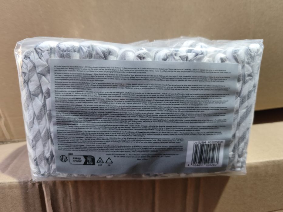 Kooa pieluchy dla psów (suczek) z węglem drzewnym - rozmiar S