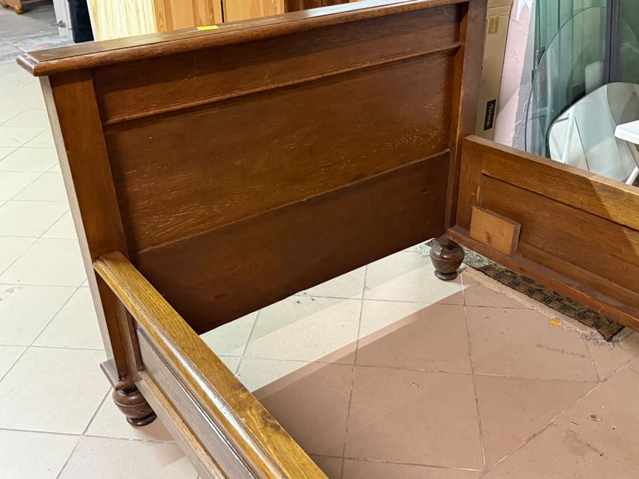 Stylowe mocne dębowe łóżko + stelaż z Holandii DOSTAWA DO DOMU